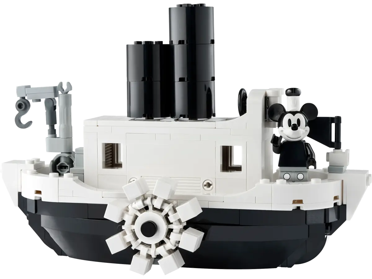 Mickey's Debut: 40659 Steamboat Willie LEGO(R) Disney GWP Officially Revealed