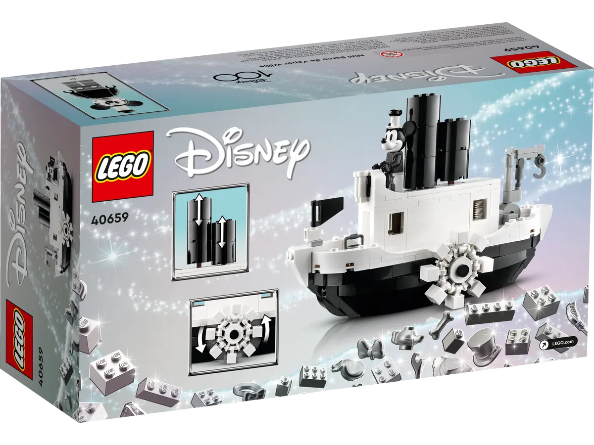 Mickey's Debut: 40659 Steamboat Willie LEGO(R) Disney GWP Officially Revealed