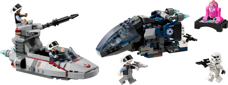 Epic Showdown: LEGO® Star Wars Battle Pack 'Imperial Dropship vs. Rebel Scout Speeder (40755)' Launches with Minifigures This October!