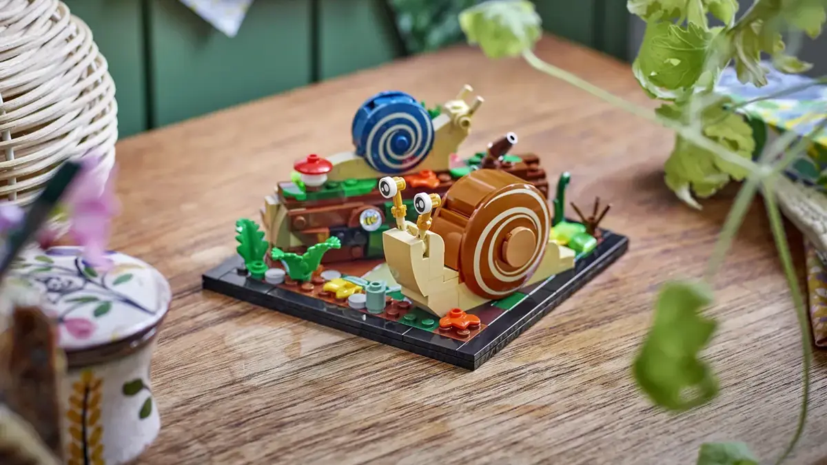 Bring Forest Vibes to Your Desk with New LEGO 'Friendly Snails (40788)' Bonus Set