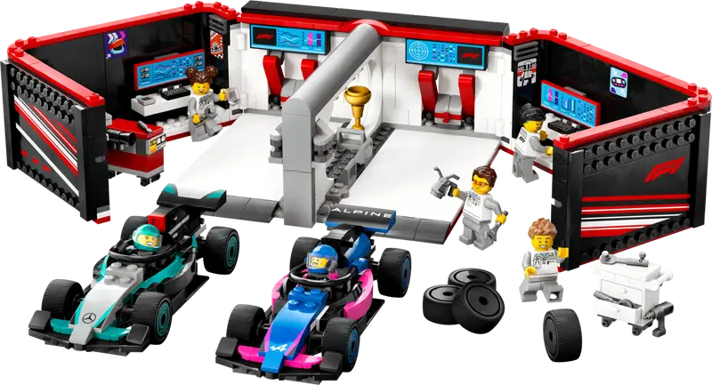 LEGO® City F1® Garage with Mercedes-AMG & Alpine Cars (60444)