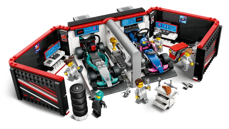 LEGO® City F1® Garage with Mercedes-AMG & Alpine Cars (60444)