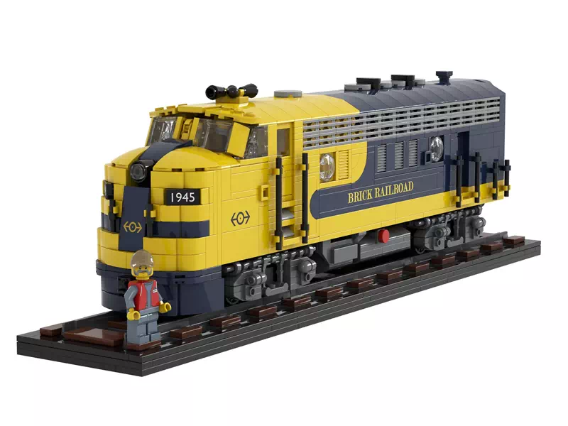Brick Railroad: Diesel-Electric-Locomotive (A-Unit)