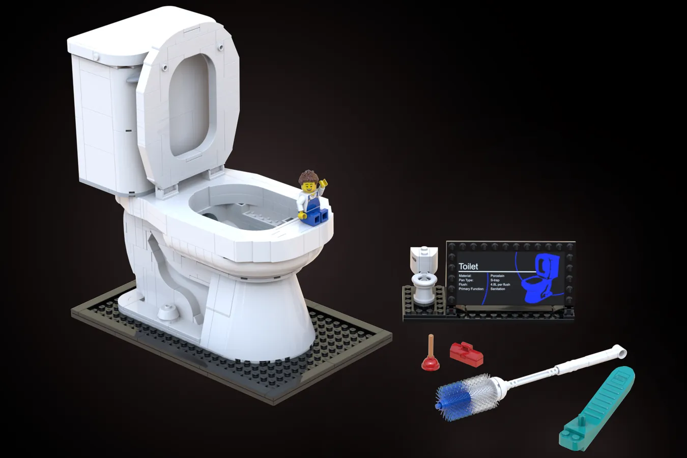 レゴアイデアで『レゴのトイレ』が製品化レビュー進出：2022年第1回1万サポート獲得デザイン紹介