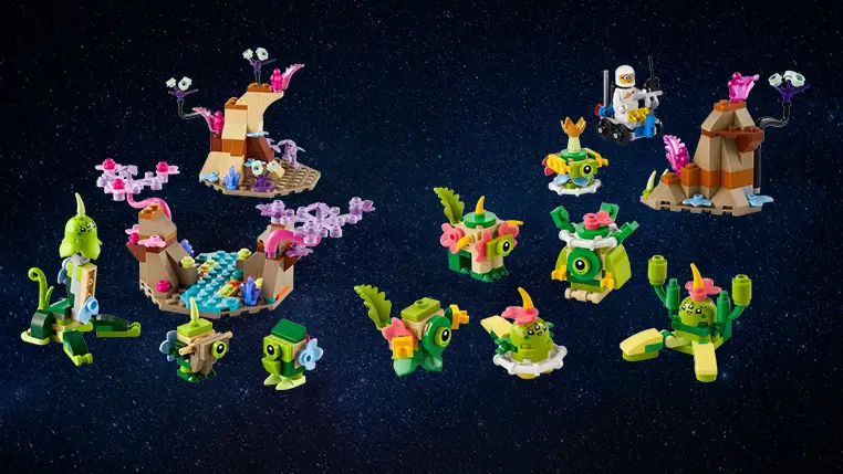 Encounter Aliens with LEGO® : Explore Space Expansion Sets '40715 Alien Pack / 40716 Alien Planet