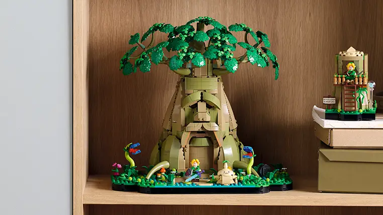 ゼルダの伝説『デクの樹 2 in 1(77092) 』がレゴ(R)ブロックで9月に発売！ブレス オブ ザ ワイルドと時のオカリナの2タイプを作り変えできるモデル