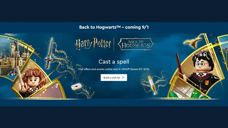 3GWPs & Double Points! LEGO® Harry Potter 'Back to Hogwarts' Lavish Campaign Kicks Off!