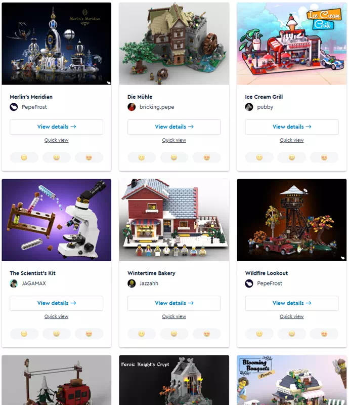 ブリックリンク・デザイナー・プログラム シリーズ8 候補作品