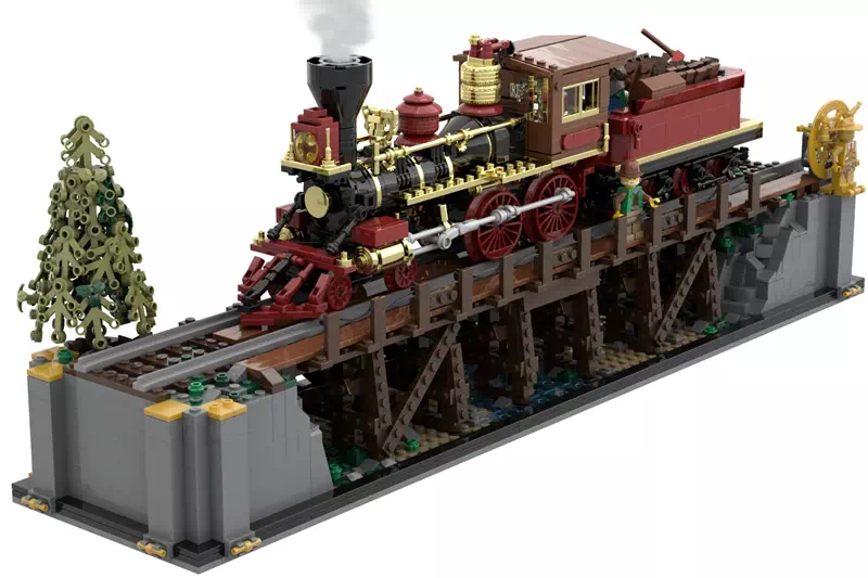 レゴ(R)アイデア 1800年代の鉄道 | 橋と機関車