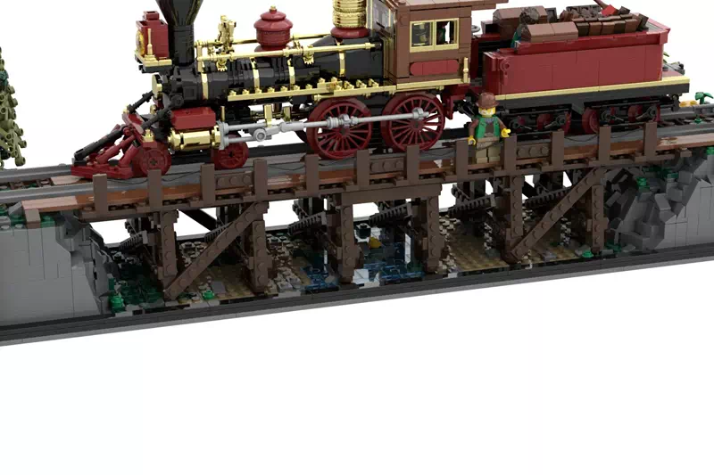 レゴ(R)アイデア 1800年代の鉄道 | 橋と機関車