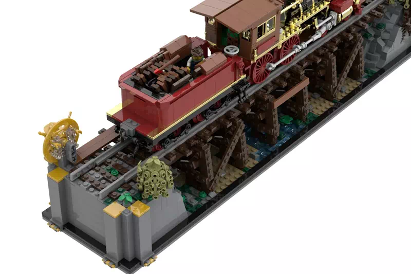 レゴ(R)アイデア 1800年代の鉄道 | 橋と機関車