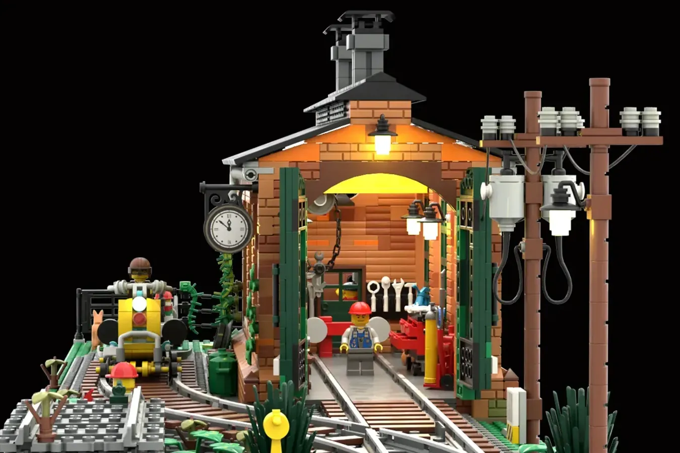 レゴ®アイデアで『懐かしの列車車庫』が製品化レビュー進出：2022年第2回1万サポート獲得デザイン紹介
