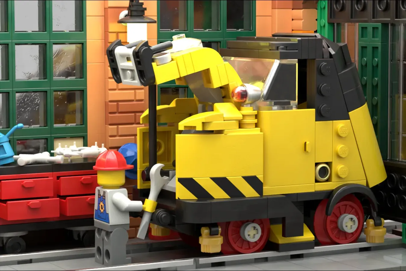 レゴ®アイデアで『懐かしの列車車庫』が製品化レビュー進出：2022年第2回1万サポート獲得デザイン紹介