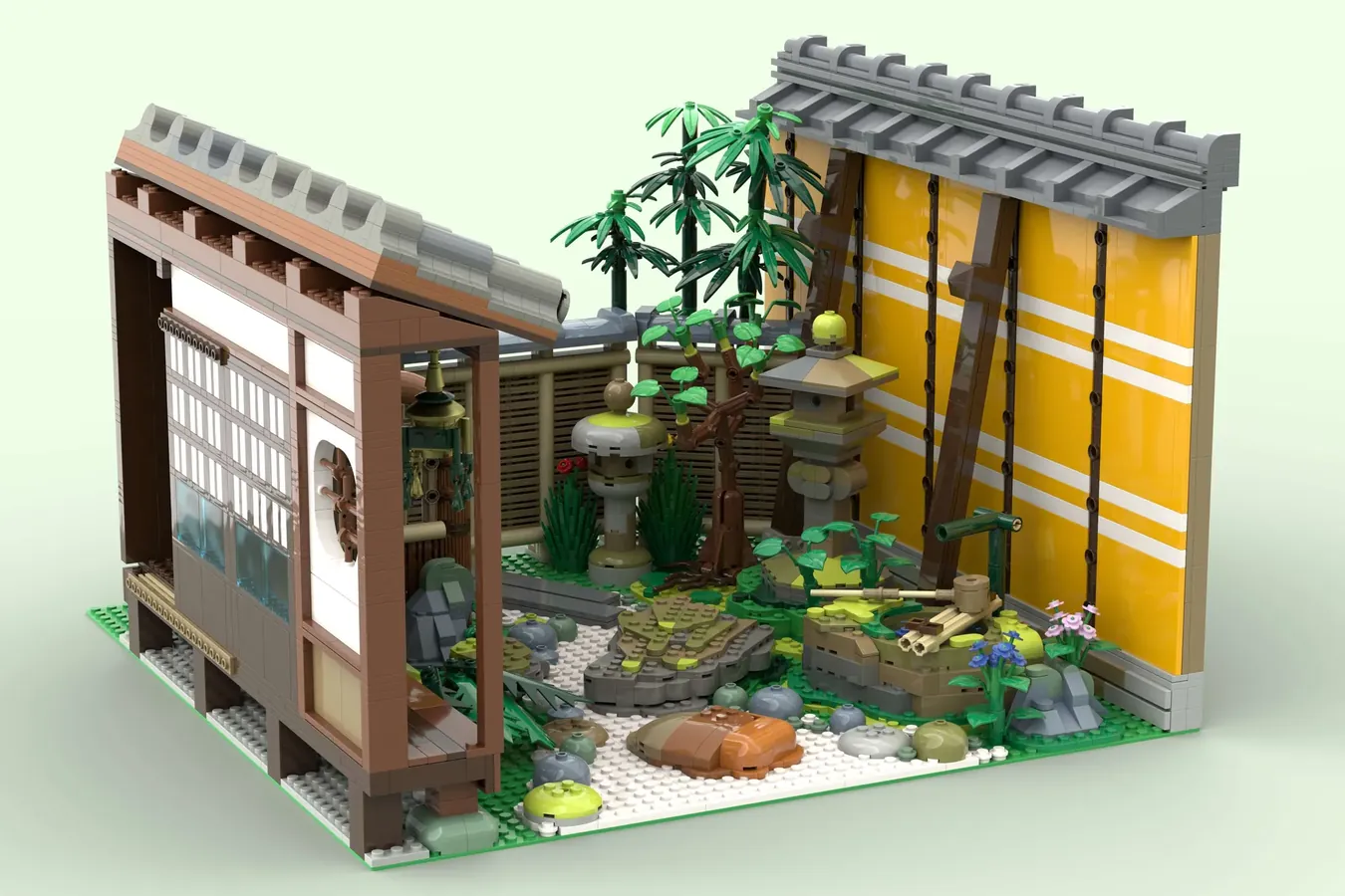 レゴ(R)アイデアで『日本庭園 坪庭』が製品化レビュー進出！2022年第3回1万サポート獲得デザイン紹介