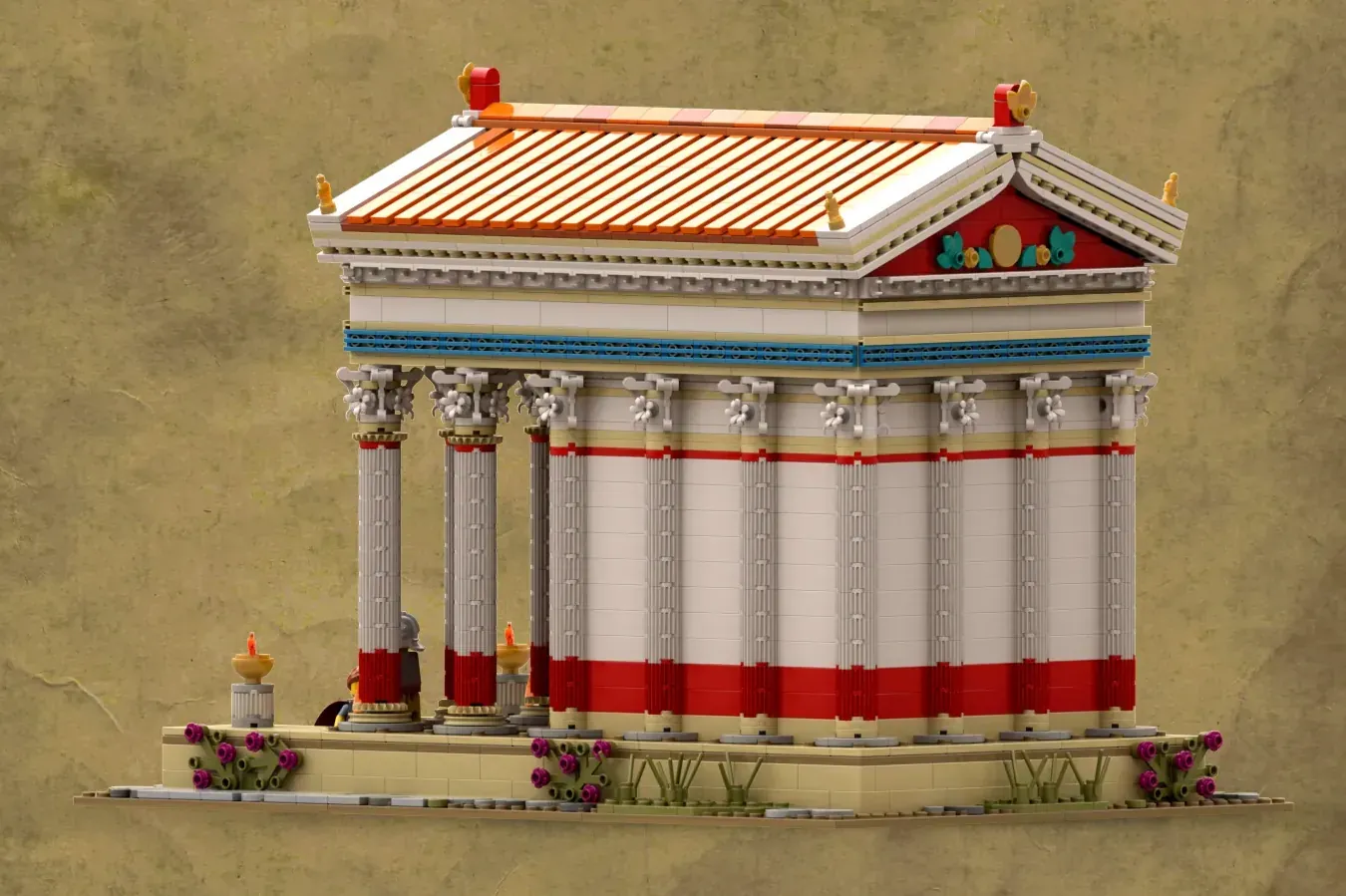 レゴ(R)アイデアで『古代ローマ神殿』が製品化レビュー進出！2022年第3回1万サポート獲得デザイン紹介