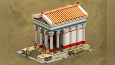レゴ®アイデアで『古代ローマ神殿』が製品化レビュー進出：2022年第3回1万サポート獲得デザイン紹介