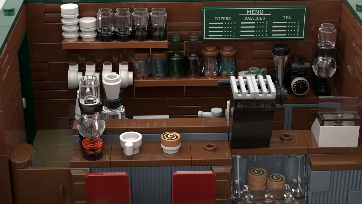 BRICKS COFFEE | LEGO(R)IDEAS 10K Design for 2023 1st Review