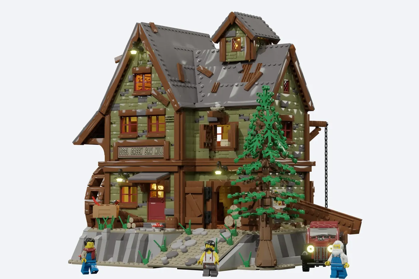 OGEL CREEK SAW MILL | LEGO(R)IDEAS 10K Design for 2023 1st Review