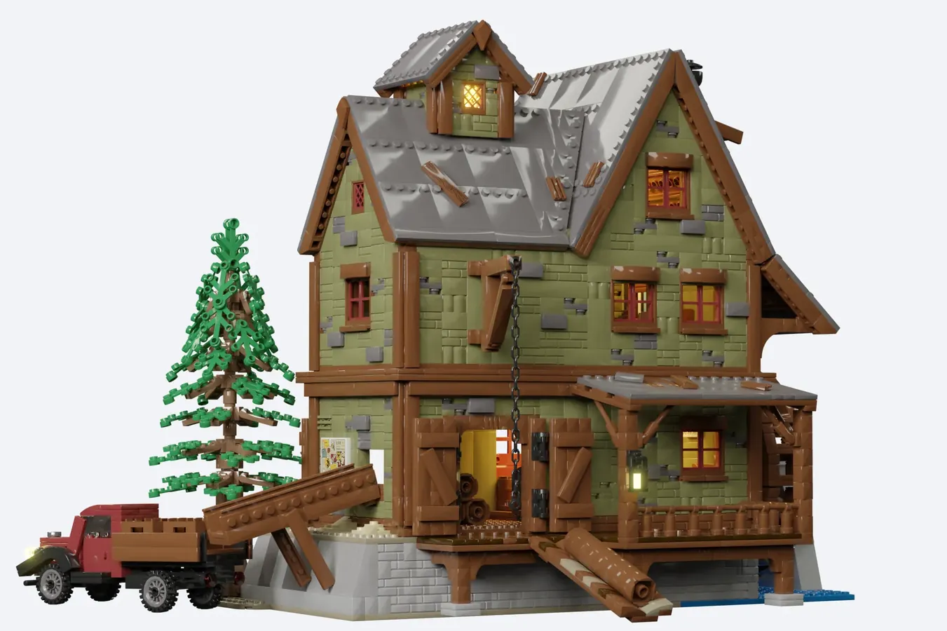 OGEL CREEK SAW MILL | LEGO(R)IDEAS 10K Design for 2023 1st Review