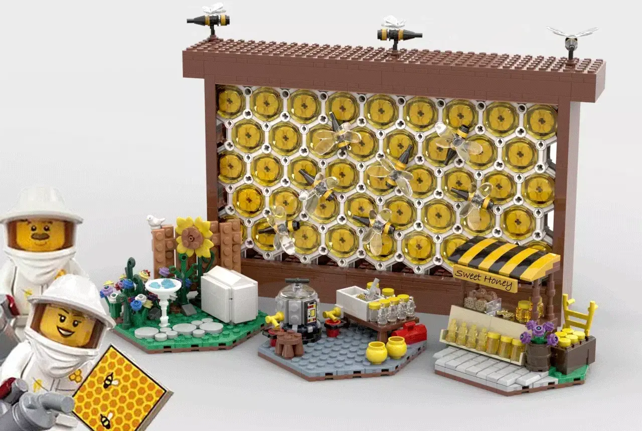 レゴ(R)アイデアで『甘いハチミツ』が製品化レビュー進出！2023年第1回1万サポート獲得デザイン紹介