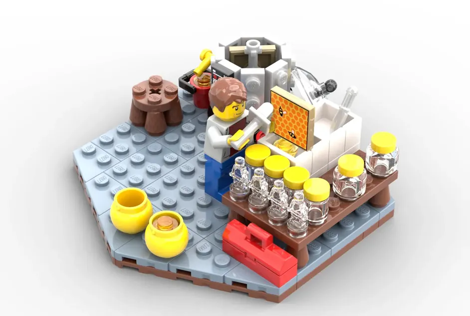 レゴ(R)アイデアで『甘いハチミツ』が製品化レビュー進出！2023年第1回1万サポート獲得デザイン紹介