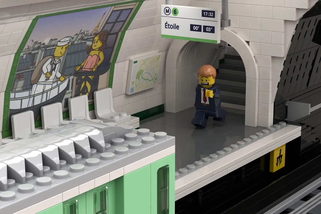 レゴ(R)アイデアで『パリの地下鉄：乗り遅れるな！』が製品化レビュー進出！2023年第1回1万サポート獲得デザイン紹介