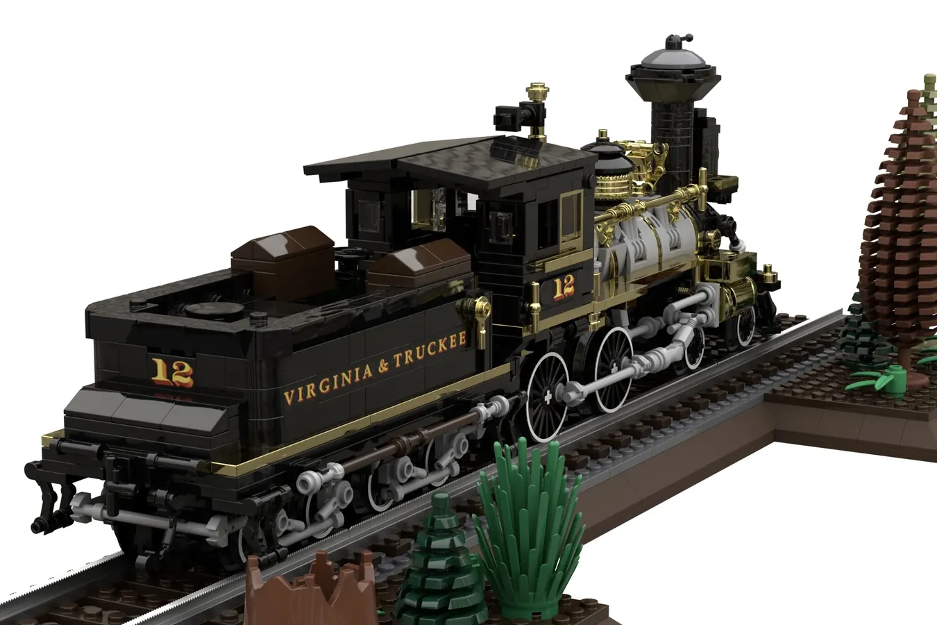 レゴ(R)アイデアで『バージニア＆トラッキー鉄道 12号機 ジェノア』が製品化レビュー進出！2023年第1回1万サポート獲得デザイン紹介