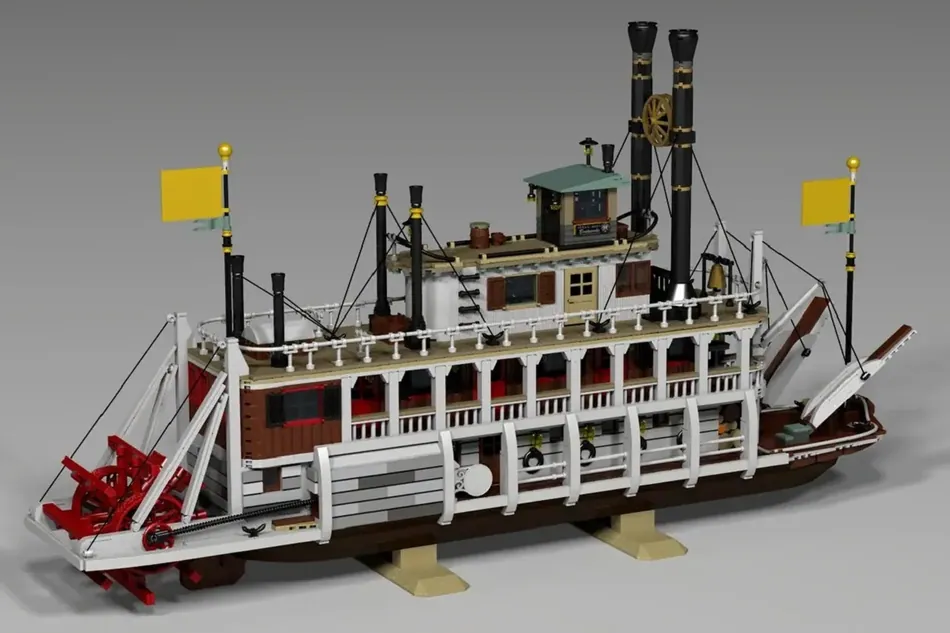 レゴ(R)アイデアで『ウエスタンリバー蒸気船』が製品化レビュー進出！2023年第2回1万サポート獲得デザイン紹介
