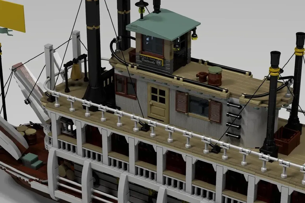 レゴ(R)アイデアで『ウエスタンリバー蒸気船』が製品化レビュー進出！2023年第2回1万サポート獲得デザイン紹介