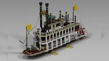 ウエスタンリバー蒸気船がレゴ(R)アイデアレビュー進出 | 2023年第2回1万サポート獲得デザイン紹介