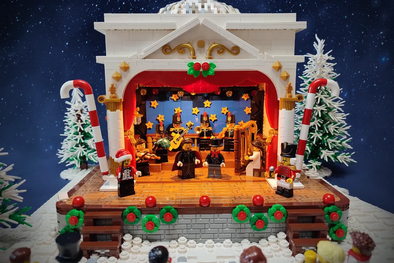 クリスマスシアターがレゴ(R)アイデアレビュー進出(2024～2025新作候補) | 2023年第3回1万サポート獲得デザイン紹介