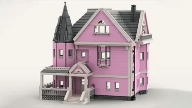 コララインとボタンの魔女のピンクパレスアパートがレゴ(R)アイデアレビュー進出(2024～2025新作候補) | 2023年第3回1万サポート獲得デザイン紹介