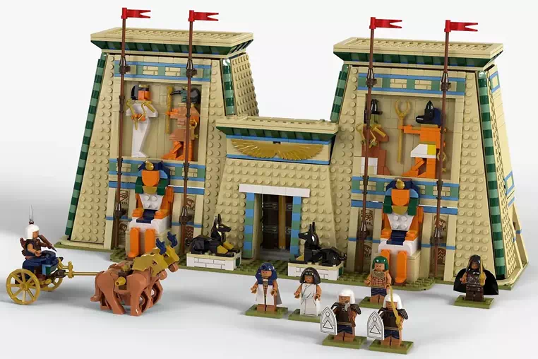 神秘的な建造物『古代エジプトの神殿』がレゴ(R)アイデアレビュー進出(2024～2025新作候補) | 2024年第1回1万サポート獲得デザイン紹介