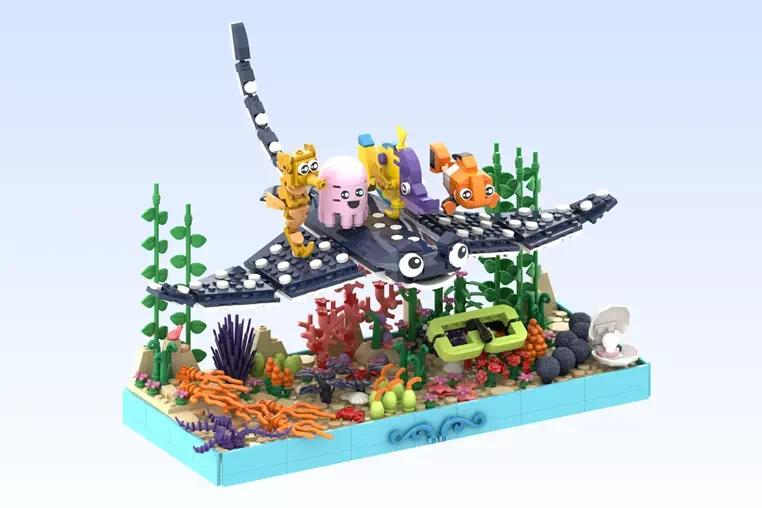 The classmates of the oceanic school “Finding Nemo” Advances to LEGO® Ideas Review (2024-2025 New Set Contender) | Introducing the First 10k-Support Design of 2024
