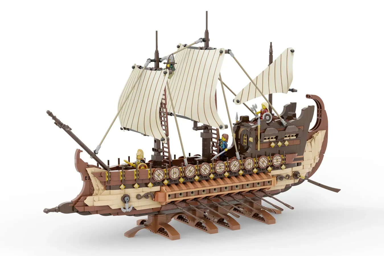 戦士たちのガレー船がレゴ(R)アイデアレビュー進出(2024～2025新作候補) | 2023年第3回1万サポート獲得デザイン紹介