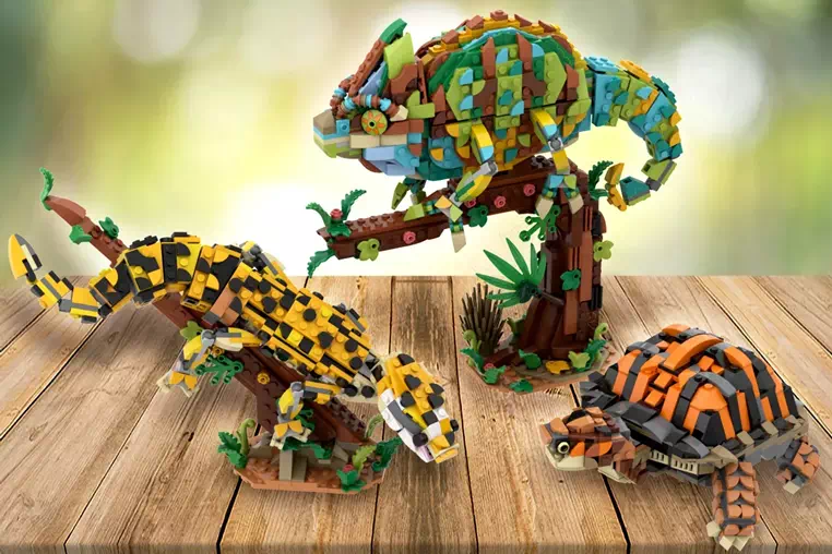 レゴ(R)ブロックの爬虫類がレゴ(R)アイデアレビュー進出(2024～2025新作候補) | 2024年第1回1万サポート獲得デザイン紹介