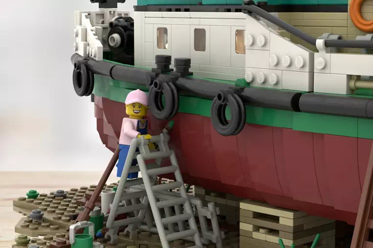 Nostalgia Afloat:Bob's Old Tugboat Sails into LEGO Ideas Review (2025-2026 Candidate) | 10K Supporters in 2024 Round 2