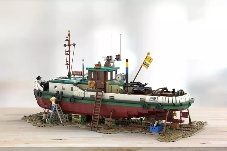 Nostalgia Afloat:Bob's Old Tugboat Sails into LEGO Ideas Review (2025-2026 Candidate) | 10K Supporters in 2024 Round 2