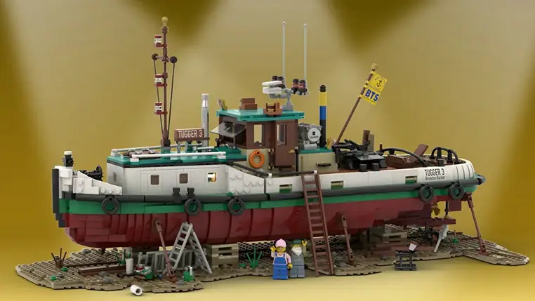 Nostalgia Afloat:Bob's Old Tugboat Sails into LEGO Ideas Review (2025-2026 Candidate) | 10K Supporters in 2024 Round 2