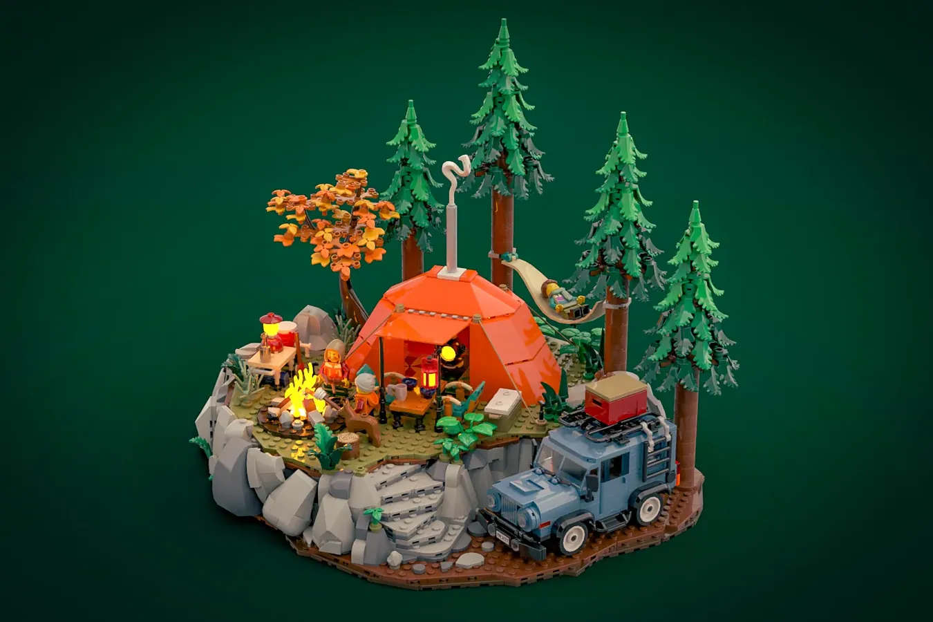 Relax and Connect with Nature: 'Camping Trip' Advances to LEGO® Ideas Review (2025-2026 New Product Candidate) | Introducing the Design that Gained 10,000 Supporters in the 3rd Round of 2024