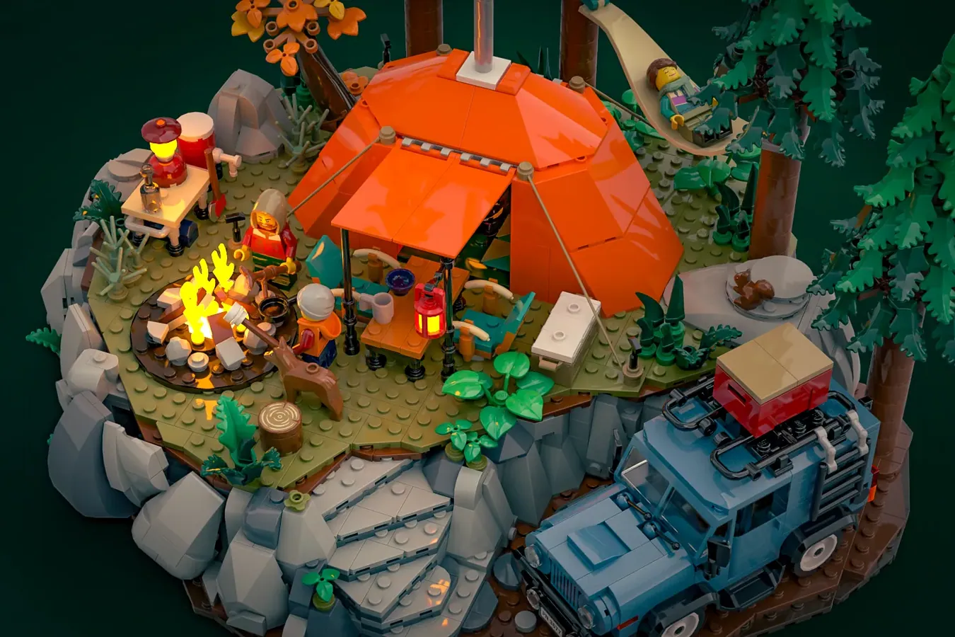 Relax and Connect with Nature: 'Camping Trip' Advances to LEGO® Ideas Review (2025-2026 New Product Candidate) | Introducing the Design that Gained 10,000 Supporters in the 3rd Round of 2024