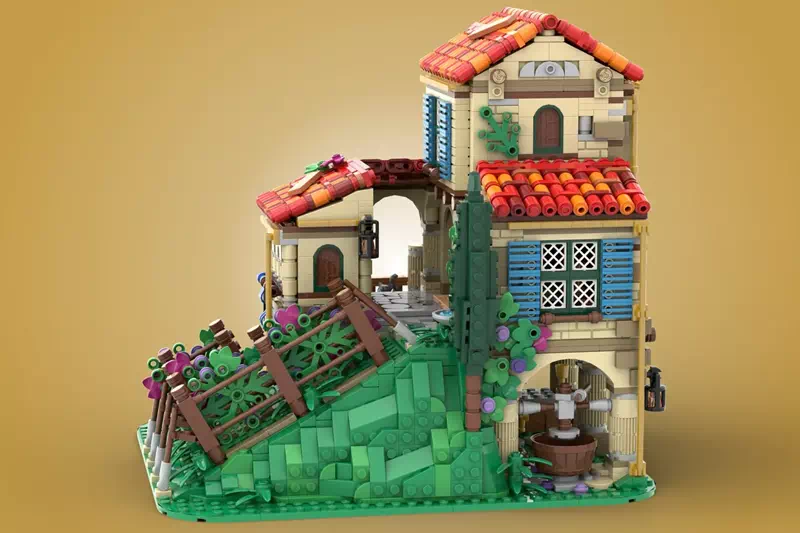 Experience Italian Countryside in LEGO® Bricks: 'Italian Villa' Advances to LEGO® Ideas Review (2025-2026 New Set Candidate) | Introducing 10,000 Supporter Design from 3rd Round of 2024