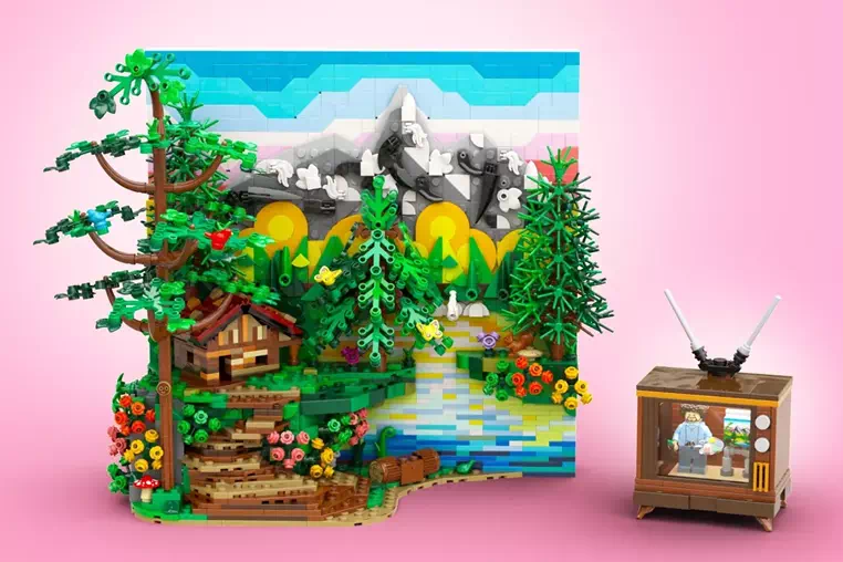 Happy Little Bricks: Bob Ross' 'Joy of Painting' Advances to LEGO Ideas Review (2025-2026 Potential Release)