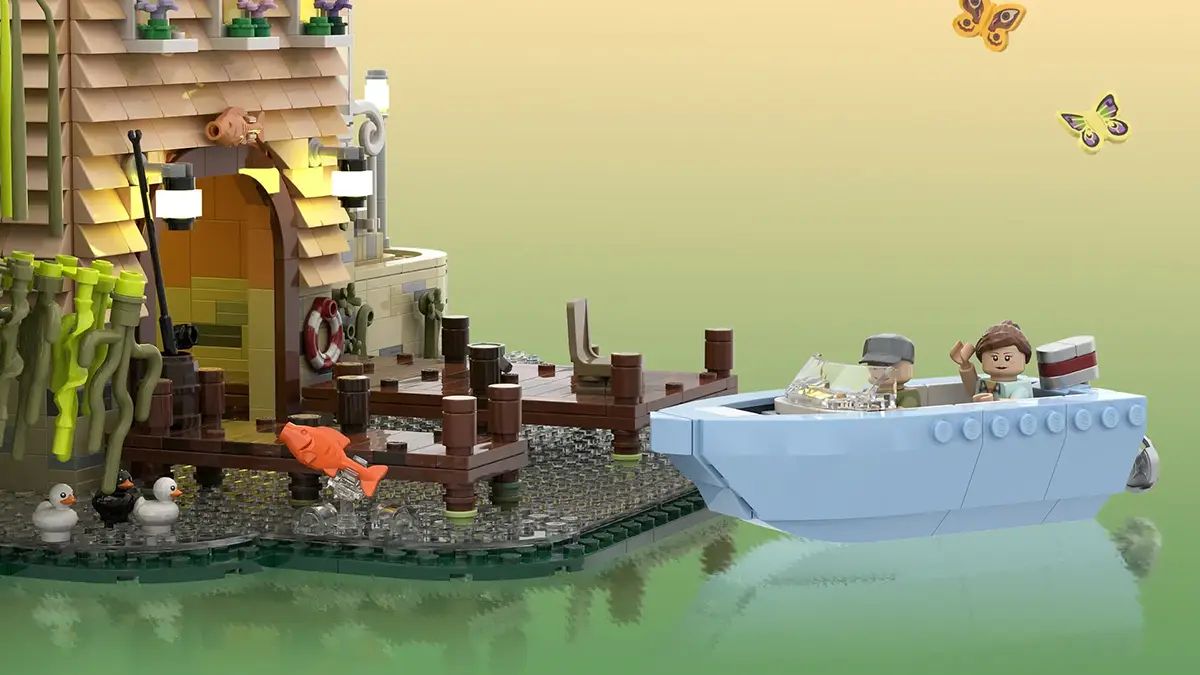Lakeside Retreat 'Lake House' Advances to LEGO® Ideas 2025 Second Review