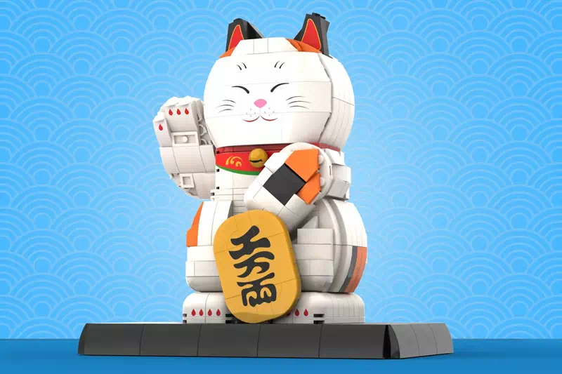 招き猫がレゴ(R)アイデアレビュー進出 | 1万サポート獲得デザイン紹介
