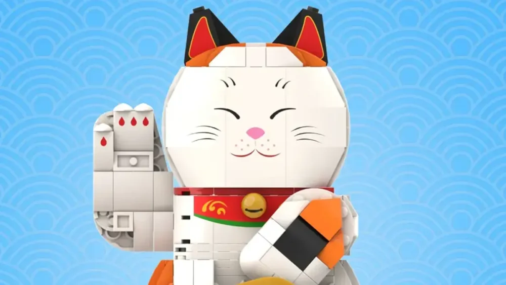 「招き猫」がレゴ(R)アイデアレビュー進出
