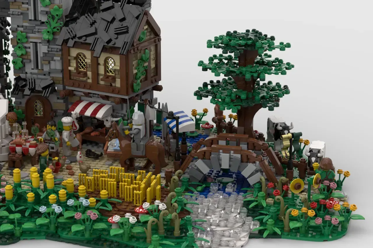 Medieval Village Market Advances to LEGO(R) Ideas Review (2025-2026 New Product Candidate) | 2024 Second Round 10K Support Design Introduction