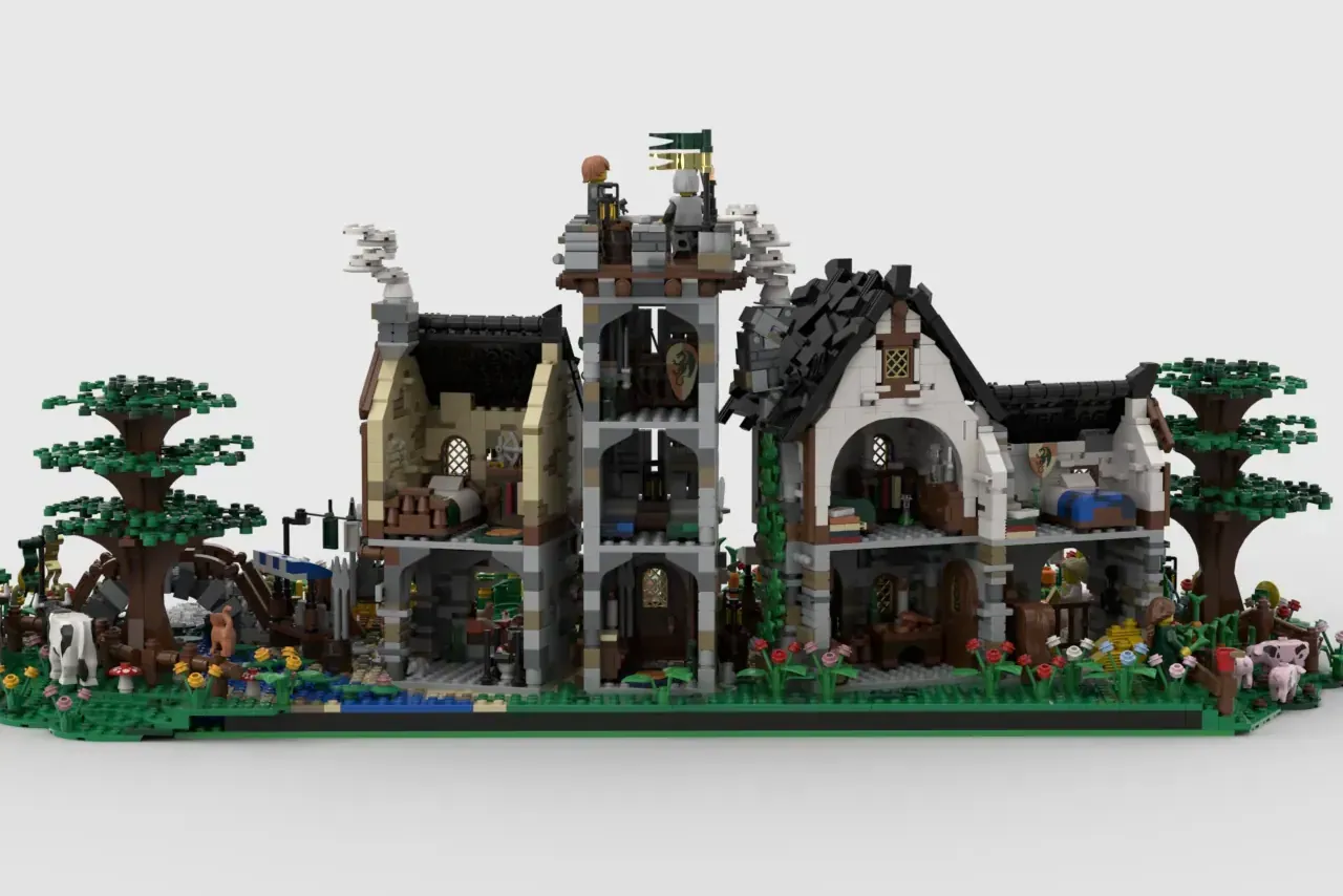 Medieval Village Market Advances to LEGO(R) Ideas Review (2025-2026 New Product Candidate) | 2024 Second Round 10K Support Design Introduction