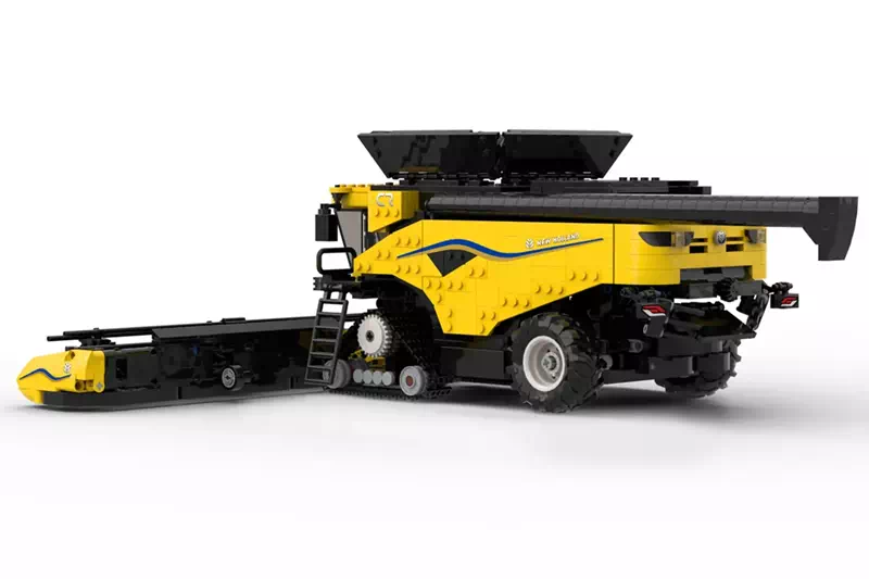 Sleek and Stylish 'New Holland CR Combine' Advances to LEGO® Ideas Review (2025-2026 Potential Release) | Spotlight on 2024 Round 2 Design with 10,000 Supporters