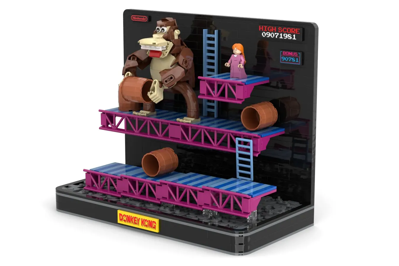 Donkey Kong Advances to LEGO Ideas Review (2025-2026 New Release Candidate) | 2024 Second 10K Support Design Introduction